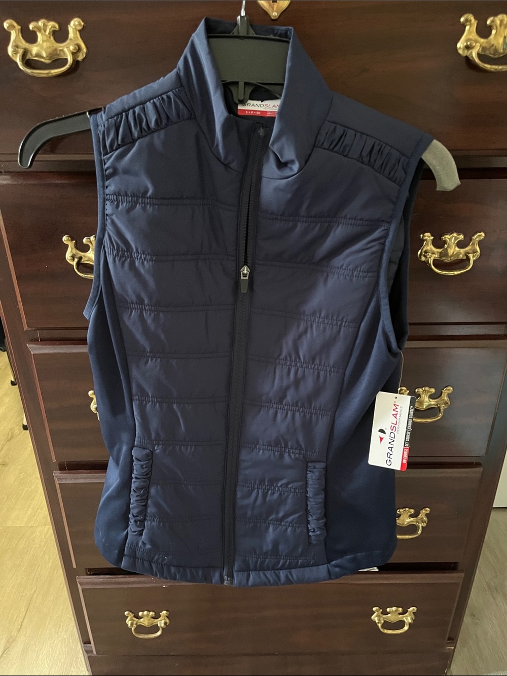 Grand Slam Navy Quilted Lightweight Vest